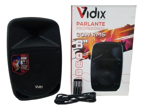 Cabina Sonido Parlante 8´´ 30w Bluetooth Usb Mp3 Vidix