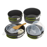 Kit De Cocina Para Acampar Con Ollas Y Estuche 15 Piezas