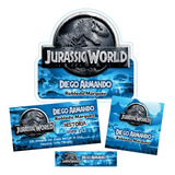 2x1- 2 Mod Etiquetas Escolares Jurassic World, Regreso Clase