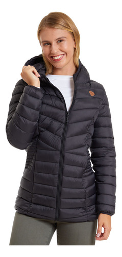 Parka Mujer Larga Negro Fashion's Park