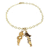 Pulsera Goku Milk Pareja Baño Oro 24k Plata 925