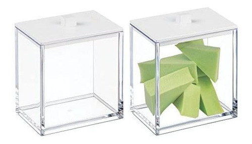 Organizador Baño Apotecario - 2 Pack, Transparente/negro.