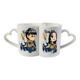 Taza De Pareja 11oz Equipos Liga Mx San Valentín C/nombre