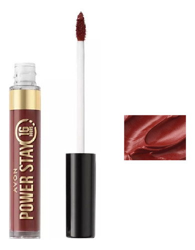 Avon Power Stay Labial Líquido 16 Horas Tono Spicy Brown