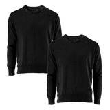 Sweater Hombre Cuello Redondo Pack X 2 Del S Al Xxl Premium