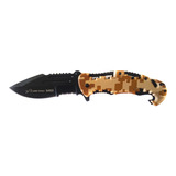 Navaja Abatible Tactica Cuchillo Camping Camuflaje Militar