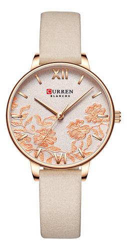 Reloj Para Mujer, Exquisito Y Elegante, Curren, Delgado, De