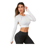 Crop Top Deportivo Manga Larga Espalda Descubierta Ref. 2320