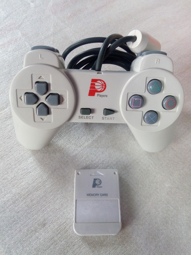 Joystick Ps One + Memory Card Marca Players