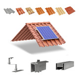 Kit Estrutura Suporte 01 Placa Solar Telha Colonial 2,20m
