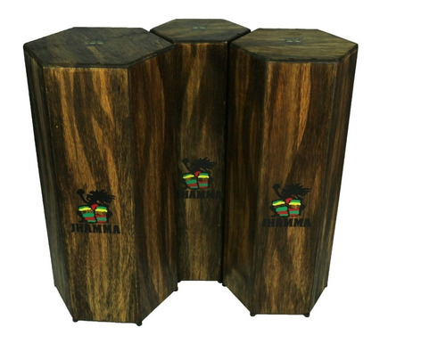 Trio De Congas Jhamma Cajongas Rustic Padrão Lp As Melhores!