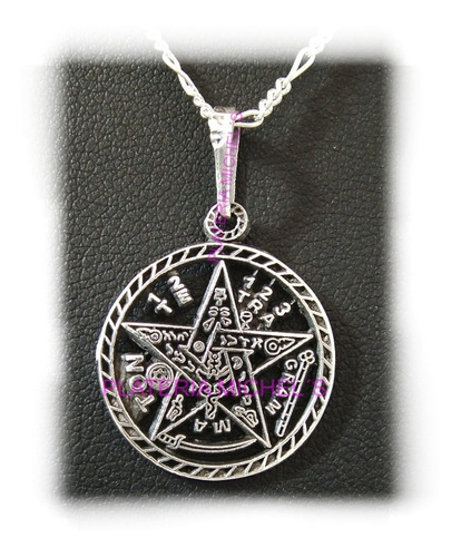 Dije Tetragramaton Mediano Plata Solida 925