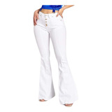 Jeans Mujer Flare Elasticado Push Up Corte Colombiano