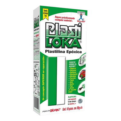 10 Plastiloka Epóxica No Tóxica Kola Loka 20g Repara y Moldea | MercadoLibre
