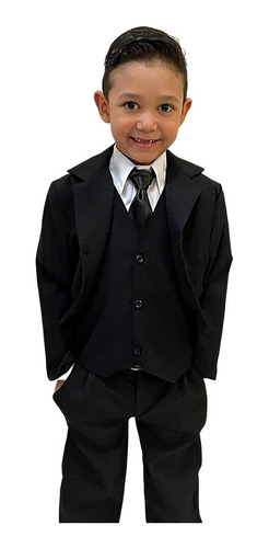 Terno Infantil Blazer+calça+colete+camisa+cinto+gravata