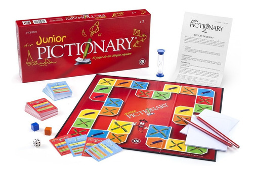 Juego De Mesa Infantil Pictionary Junior Ruibal Para Dibujar