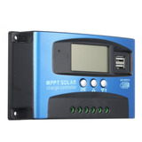 60a Mppt Controlador De Carga Solar Dual Usb Display Lcd