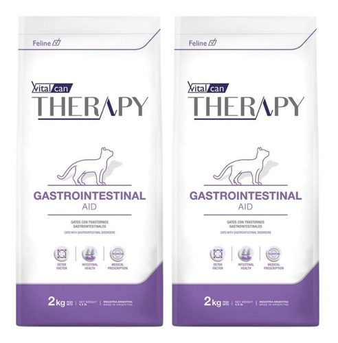 Therapy Feline Gastrointestinal 2 Kg Pack X 2 Unidades Gato