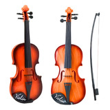 Violino Infantil Com Arco Plástico Instrumento Brinquedo 