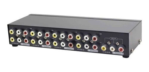 Conmutador Rca Av De 8 Vias Panlong 8 En 1 Switch L / R