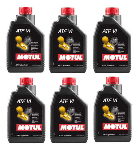 Kit X 6 L Aceite Atf Vi Motul Sintético Caja Automatica