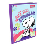 Cuaderno Cosido Peanuts Snoopy Just And Sprinkles 50 Hojas C Color Blanco