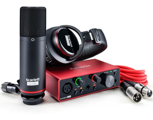 Kit Grabación Focusrite Scarlett Solo Studio 2x2 Mic + Auris