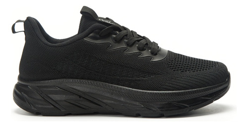 Zapatilla Deportiva Textil Total Negro Hombres Wake