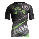 Remera Lycra X-cross Nogi Submission Bjj Kick Mma Crossfit