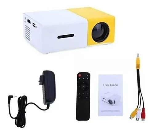 Mini Video Beam Proyector Led Usb 1080+cable Hdmi 1,5m