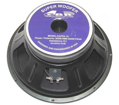 Gbr 600w Kappa Parlante Woofer 12 Pulgadas Alto Rendimiento