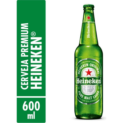 Cerveja De Garrafa Pure Malt Lager 600ml Heineken | MercadoLivre