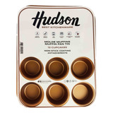 Molde Muffins X12 Cupcakes Hudson Antiadherente Horno Bz3