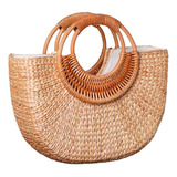 Bolso Tote De Paja Bolso Bohemio Bolso De Playa De Verano L