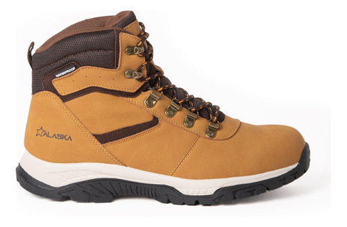 Bota Trekking Alaska Chalten Beige Waterproof Hombre