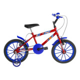 Bicicleta Infantil Aro 16 Ultra Bikes Cor Vermelho/azul