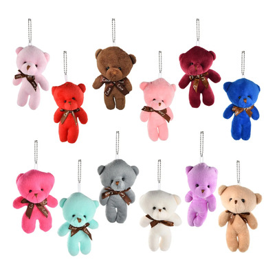 12 Pzs Llaveros Ositos Miniositos De Peluche Manualidades | MercadoLibre