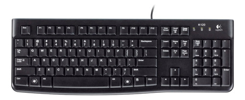 Teclado Logitech K120 Qwerty Español Color Negro