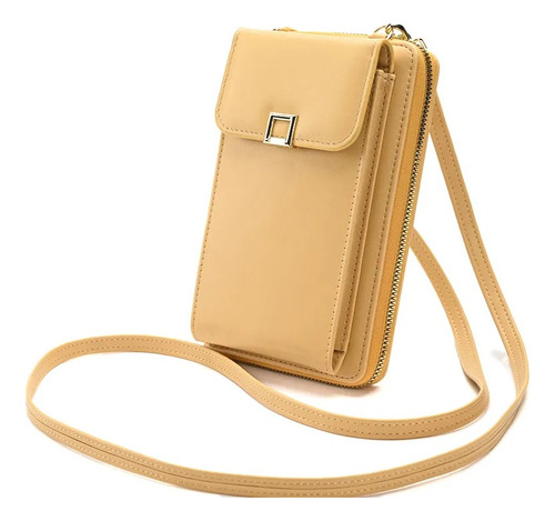 Bolso Celular Billetera Portadocumentos Elegante Cuero 