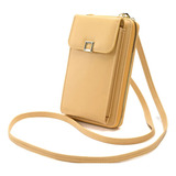 Bolso Celular Billetera Portadocumentos Elegante Cuero 