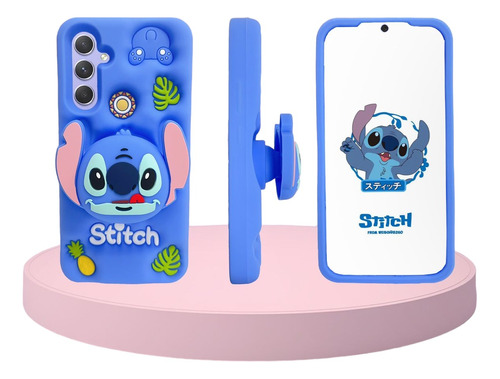 Case 3d Stitch + Mica Para Samsung Galaxy A14 5g