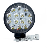 Faro Auxiliar 14 Led 42w 12v Off Road Moto Cuatri Redondo