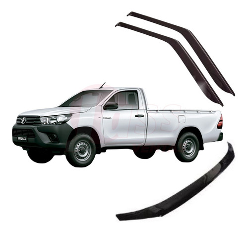 Deflector Toyota Hilux 2012 15 Cab Simple Completo Oriyinall