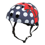 Casco Bicicleta Con Luz Infantil Polka Dot 53-58cm Hornit