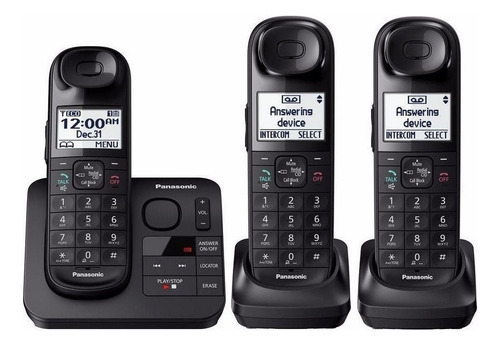 Telefono Inalambrico Panasonic Kx-tg3683b Triple Contestador