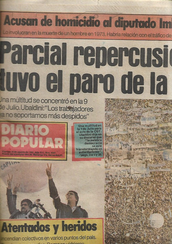 Diario Pòpular / Nº 4027 / 1985 / Paro De La Cgt / 