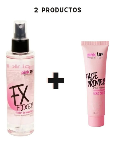 Face Primer + Fijador De Maquillaje Fx Fixer Pink Up 