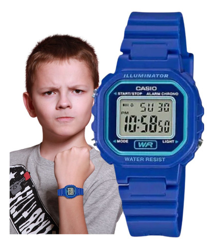 Relógio Casio Infantil Digital Standard Azul La-20wh-2adf