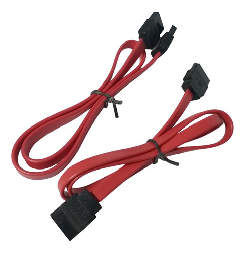 Cable De Datos Sata 50cm Color Rojo 2 Unidades 