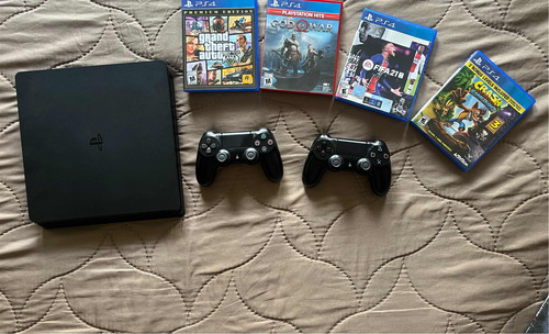 Ps4 1tb + 4 Juegos Físicos + 2controles